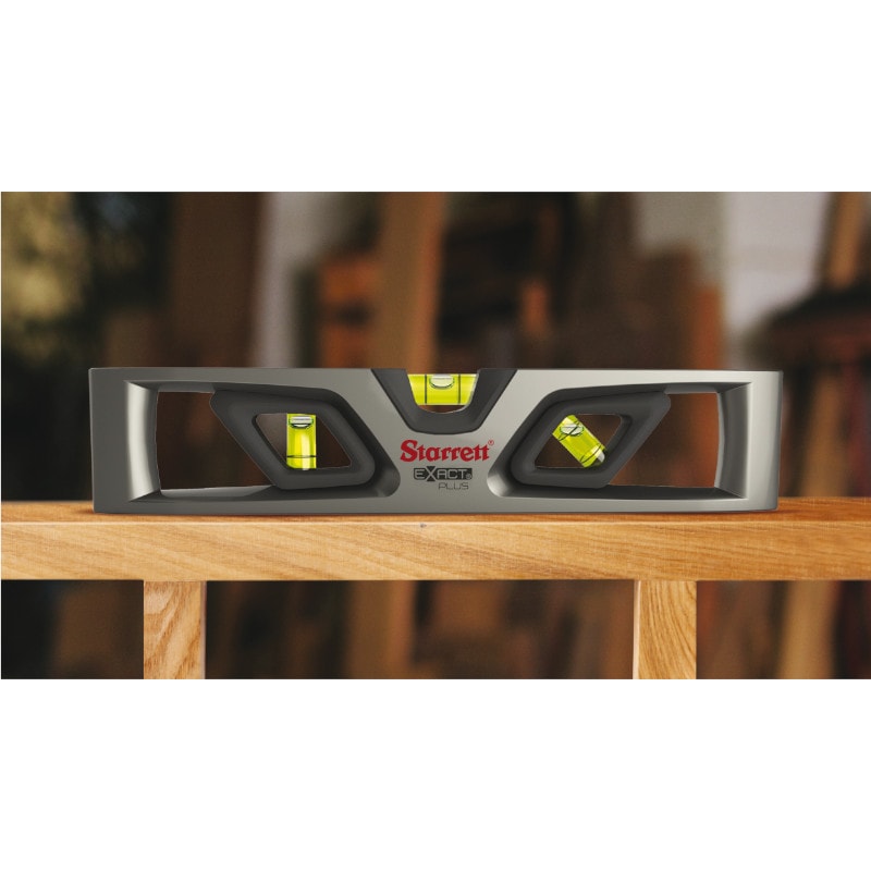 Starrett Exact Plus KLTXP10-N Die-Cast Aluminum Torpedo Magnetic Level with 3 Plastic 360° Vials 10 Length 10 Length Starrett Exact Plus KLTXP10-N Die-Cast Aluminum Torpedo Magnetic Level with 3 Plastic 360° Vials 10 Length 10 Length
